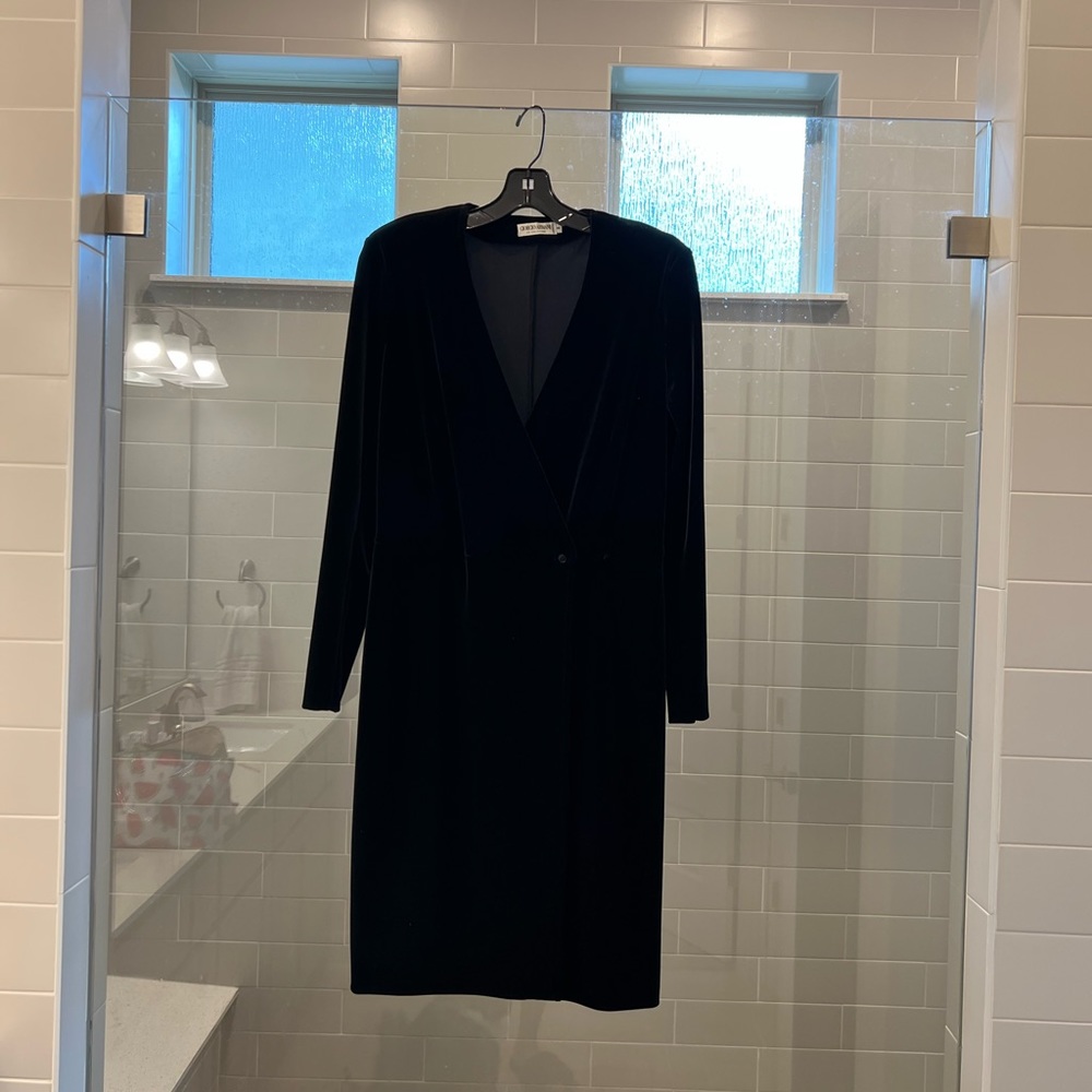Classic velvet Armani dress